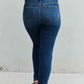 Judy Blue Aila Regular Full Size Mid Rise Cropped Relax Fit Jeans