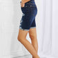 Judy Blue Lucy High Rise Patch Bermuda Shorts